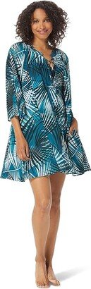 Endless Summer Wanderlust Cover-Up Dress (Teal Cove) Women's Swimwear