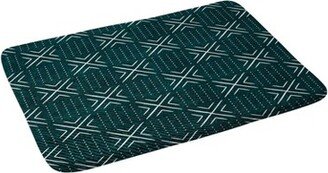 Little Arrow Design Memory Foam Bath Mat Dark Green