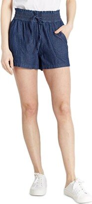 Juniors Smocked-Waist Pull-On Shorts