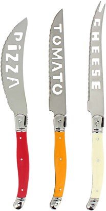 3-Piece Laguiole Pizza Tomato & Cheese Knife Set