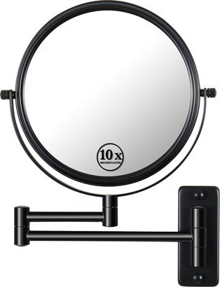 TONWIN Makeup Mirror 10x Magnification Double-Sided Swivel Mirror Wall Mount