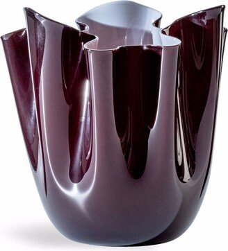 Fazzoletto Opalino two-tone vase