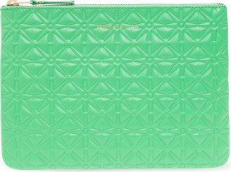 Pouch With Logo Unisex - Green
