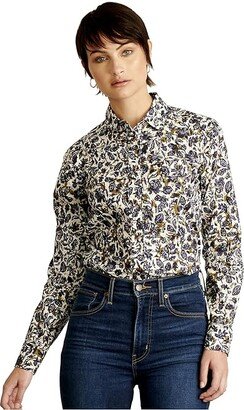 Denise Blouse (White/Baltic Flowers) Women's Clothing