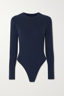 Fits Everybody Stretch-jersey Thong Bodysuit - Navy