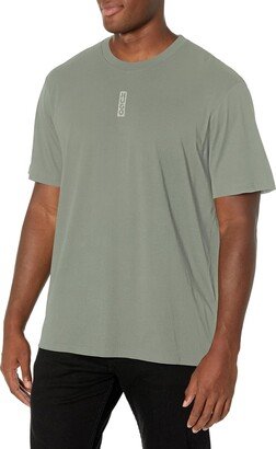 Block Center Logo Cotton T-Shirt Sage Green