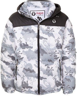 Camouflage-Print Padded Jacket