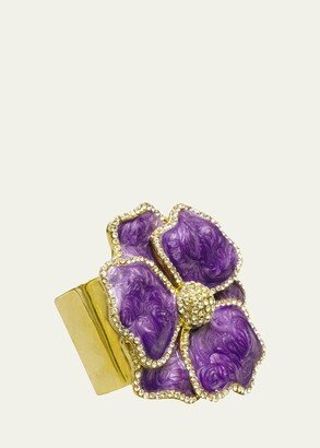 Nomi K Flower Crystal Napkin Ring