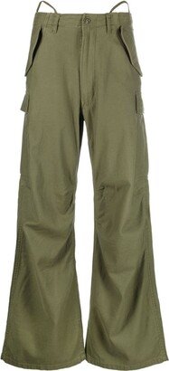 Wide-Leg Cargo Trousers-AB