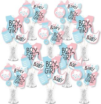 Big Dot Of Happiness Baby Gender Reveal - Team Boy or Girl Party - Showstopper Table Toppers - 35 Pc