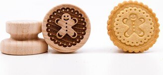 No. 043 Wooden Stamp Deeply Engraved Gingerbread Man 2