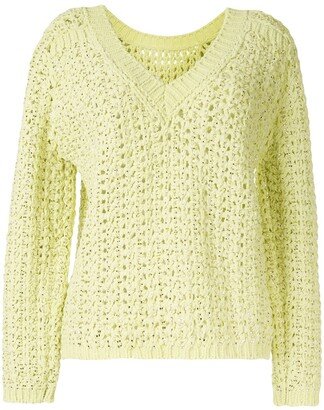 Loose Weave V-Neck Jumper