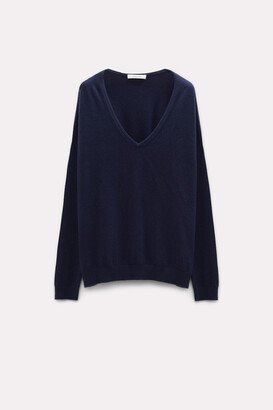 V-Neck Sweater In Cashmere-AA