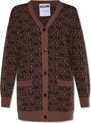 All-Over Monogrammed Cardigan