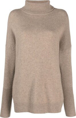 The Relaxed roll-neck cashmere jumper