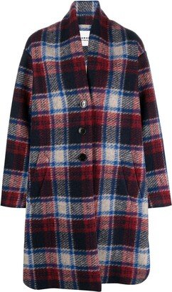 MARANT ÉTOILE Checked Long-Sleeve Coat