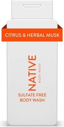 Citrus and Herbal Musk Body Wash for Men - 18 fl oz