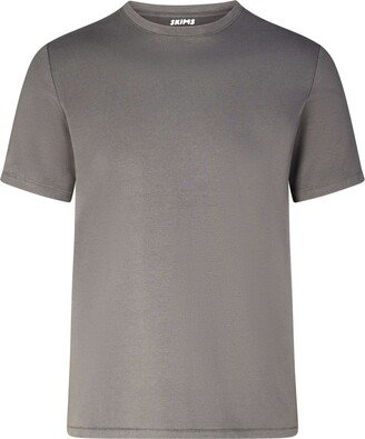 Skims Cotton Mens T-Shirt | Washed Gunmetal