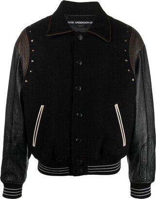 Luster varsity bomber jacket