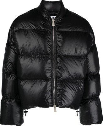 Long-Sleeved Padded Bomber Jacket