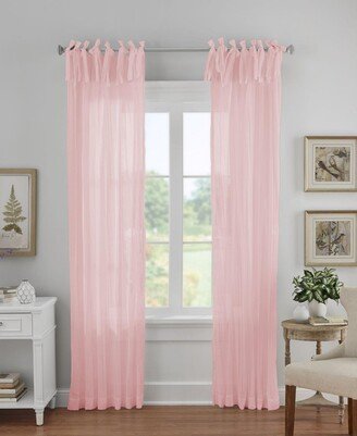 Jolie 52 x 108 Crushed Semi-Sheer Curtain Panel