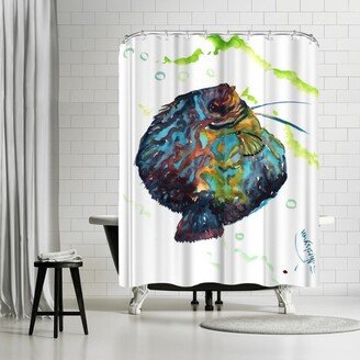 71 x 74 Shower Curtain, Discus Fish 2 by Suren Nersisyan