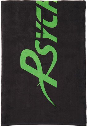 SSENSE Exclusive Black Logo Beach Towel