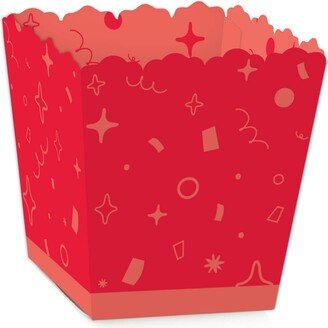 Big Dot Of Happiness Red Confetti Stars Mini Favor Boxes Simple Party Treat Candy Boxes Set of 12