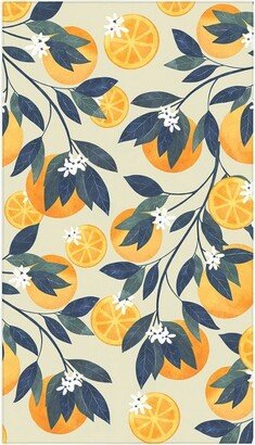 El buen limon Oranges branch and flowers Tablecloth