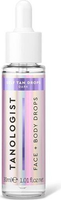 Tanologist Sunless Self Tanning Drops for Face and Body - Dark - 1.01 fl oz