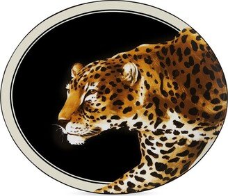 Porcelain Leopard Platter