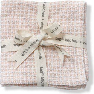 tagltd tag Tag Texturedcheck Dishcloth S2 Blush