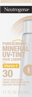 Mineral UV Tint Face Liquid Light Sunscreen - SPF 30 - 1.1oz