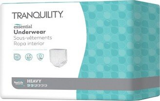 Tranquility Essential Disposable Underwear Pull On with Tear Away Seams X-Small, 2603, Heavy, 24 Ct