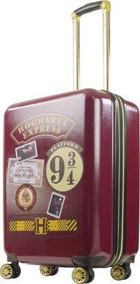 WB Ful Hogwart Express Hardside Printed Abs 25 Inch Luggage Burgundy