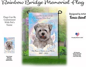 Glen Of Imal Grey/Blue - Pet Memorial Garden Flag With Personalization Options