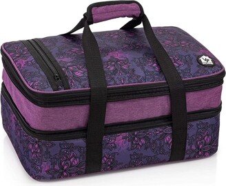 Dawhud Direct Vp Home Double Casserole Insulated Travel Carry Bag for Trip Birthday Party, Mother's Day, Holiday, Christmas Day, Grocery Store, Supermarket, Outdoor