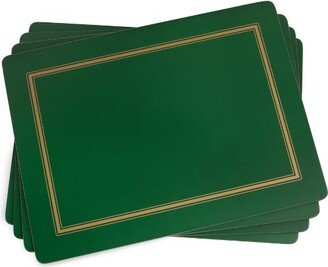 Classic Emerald Placemats Set of 4 - 15.7 x 11.7 Inch