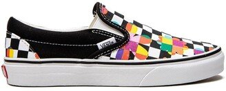 Classic Slip-On Floral Checkerboard sneakers