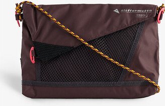 Amaranth Red Hrid Woven Cross-body bag