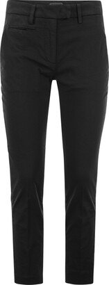 Perfect - Slim-fit Cotton Gabardine Trousers-AC