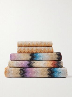 Byron Set of Five Cotton-Terry Bath Towels