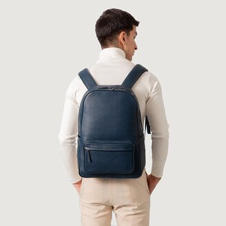 TruCarry The Philos Midnight Blue Leather Backpack