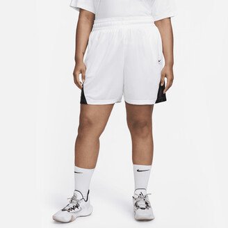 Women's Dri-FIT ISoFly Basketball Shorts (Plus Size) in White