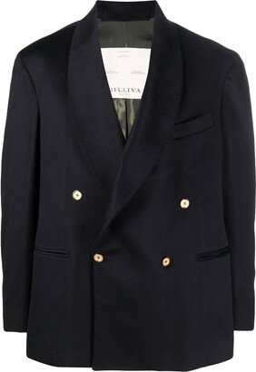 David double-breasted cashmere blazer