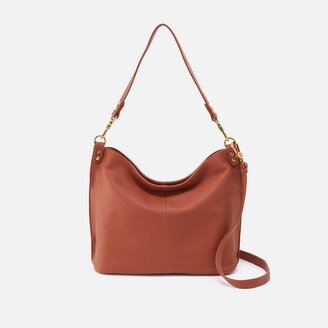 Pier Shoulder Bag in Pebbled Leather - Cognac