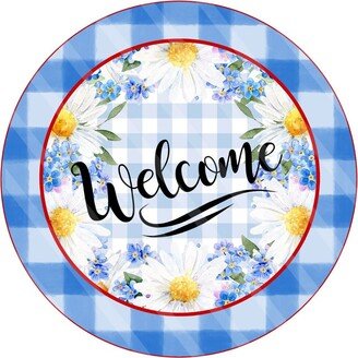 Welcome Daisy Wreath Sign, Signs For Wreaths, Enhancement