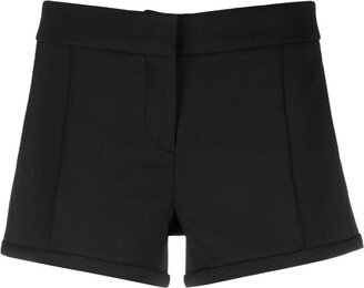 Pleat-Detail Mini Shorts