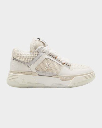 MA-1 Clear-Sole Leather Low-Top Sneakers