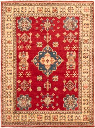 Hand-knotted Finest Ghazni Red Wool Rug - 4'10 x 6'6